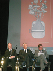 Picture of David Healy, Prof Hans Evers and A/Prof Peter Maher at the WCE 2008 opening